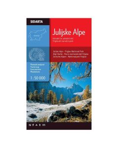 Zemljevid Julijske Alpe - Vzhodni in zahodni del - Triglavski narodni park