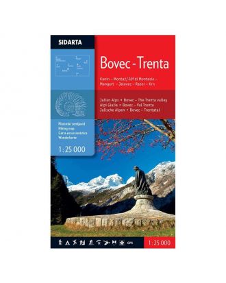 Planinski zemljevid Bovec - Trenta 1:25.000