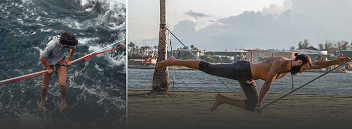 Hoja po gurtni - Kako začeti slackline